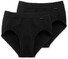Schiesser Sports Brief 2Pack Ondermode Zwart