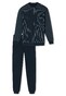 Schiesser Striped Long Comfort Nightwear Nachtmode Blauw