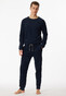 Schiesser Terry Warming Nightwear Nachtmode Blauw