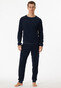 Schiesser Terry Warming Nightwear Nachtmode Blauw