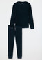 Schiesser Terry Warming Nightwear Nachtmode Blauw