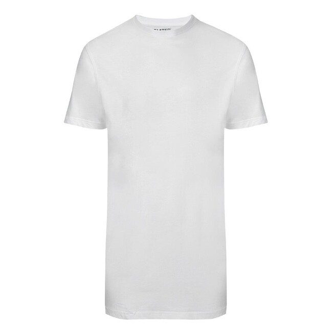 Slater Basic Extra Long 2-pack T-shirt T-Shirt Wit