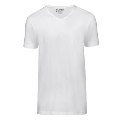 Slater Basic Fit 2-pack T-shirt V-neck  T-Shirt Wit