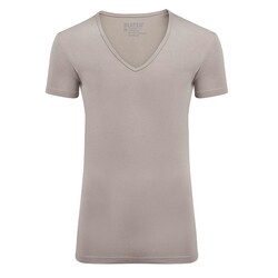 Slater Stretch 2-pack T-shirt Deep V-neck T-Shirt Khaki