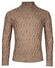 Thomas Maine Allover Cable Knit Pattern Rollneck Trui Camel