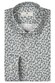 Thomas Maine Allover Small Flower Pattern Roma Modern Kent Overhemd Blauw-Grijs-Wit
