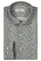 Thomas Maine Allover Small Flower Pattern Roma Modern Kent Overhemd Blue-Mustard-White