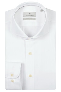 Thomas Maine Bari Cutaway Two-Ply Cotton Twill Overhemd Wit