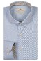 Thomas Maine Bari Cutaway Two-Ply Twill Subtle Floral Contrast Overhemd Licht Blauw-Navy