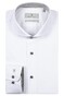 Thomas Maine Bari Cutaway Two-Ply Twill Uni Color Contrast Overhemd Wit-Grijs