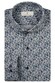 Thomas Maine Bari Cutaway Yarn Dyed Twill Floral Pattern Overhemd Indigo