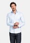 Thomas Maine Bari Two-Ply Cotton Twill Natural Stretch Overhemd Licht Blauw