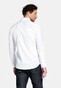 Thomas Maine Bari Two-Ply Cotton Twill Natural Stretch Overhemd Wit