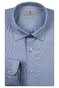 Thomas Maine Bergamo Two-Ply Cotton Twill Leaves Contrast Overhemd Blauw-Blauw