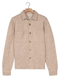 Thomas Maine Borgo Knitted Double Face Overshirt Brown