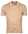 Thomas Maine Button Cardigan Shirt Half Milano Knit Rib On Face Vest Beige