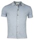 Thomas Maine Button Cardigan Shirt Half Milano Knit Rib On Face Vest Licht Blauw