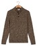 Thomas Maine Button Closure Merino Wool Vertical Rib Structure Knit Trui Grijsgroen