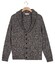 Thomas Maine Cardigan Buttons Shawl Collar Twisted Structure Knit Cardigan Mid Blue