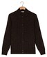 Thomas Maine Cardigan Buttons Single Knit Merino Easy Wash Wool Vest Bruin