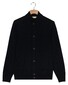 Thomas Maine Cardigan Buttons Single Knit Merino Easy Wash Wool Vest Navy