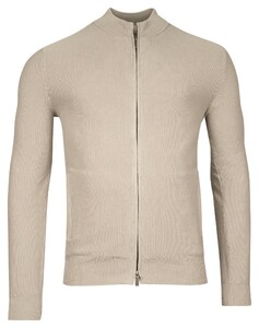 Thomas Maine Cardigan Full Two-Way Zip Structure Knit Piqué Garment Dye Vest Dusty Green