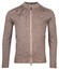 Thomas Maine Cardigan Full Zip Half Milano Knit Vest Taupe