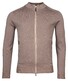 Thomas Maine Cardigan Full Zip Half Milano Knit Vest Taupe