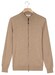 Thomas Maine Cardigan Full Zip Single Knit Subtle Melange Color Merino Wool Vest Licht Beige