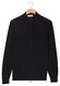 Thomas Maine Cardigan Full Zip Single Knit Subtle Melange Color Merino Wool Vest Zwart
