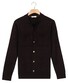 Thomas Maine Cardigan Overshirt Half Milano Knit Vest Navy