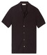 Thomas Maine Cardigan Shirt Buttons Stroke Pattern Knit Vest Donker Bruin