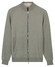 Thomas Maine Cardigan Zip Double Knit Cotton Plated Vest Groen