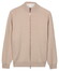 Thomas Maine Cardigan Zip Double Knit Cotton Plated Vest Licht Beige