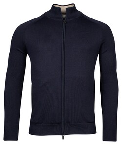 Thomas Maine Cardigan Zip Double Knit Inner Cotton Layer Vest Navy