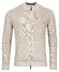Thomas Maine Cardigan Zip Merino Linnen Half Cardigan Knit Vest Beige