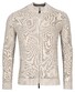 Thomas Maine Cardigan Zip Merino Linnen Half Cardigan Knit Vest Beige