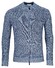 Thomas Maine Cardigan Zip Merino Linnen Half Cardigan Knit Vest Dark Blue