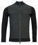 Thomas Maine Cardigan Zip Milano Knit Merino Blend Vest Zwart