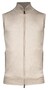 Thomas Maine Cardigan Zip No Sleeve Double Knit Inner Cotton Layer Vest Kitt