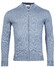 Thomas Maine Cardigan Zip Single Knit Merino Wool Vest Blauw