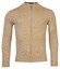 Thomas Maine Cardigan Zip Single Knit Merino Wool Vest Zand Melange