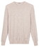 Thomas Maine Crew Neck Fine Merino Single Knit Trui Kitt
