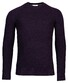 Thomas Maine Crew Neck Half Cardigan Stitch Trui Navy