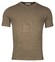 Thomas Maine Crew Neck Half Milano Knit Short Sleeve Trui Greige