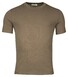 Thomas Maine Crew Neck Half Milano Knit Short Sleeve Trui Greige