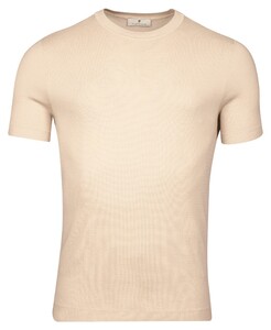 Thomas Maine Crew Neck Half Milano Knit Short Sleeve Trui Kitt