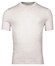 Thomas Maine Crew Neck Merino Linen Fine Knit T-Shirt Light Grey