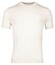 Thomas Maine Crew Neck Merino Linnen Fine Knit T-Shirt Ecru