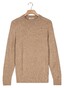 Thomas Maine Crew Neck New England Donegal Merino Wool Trui Beige